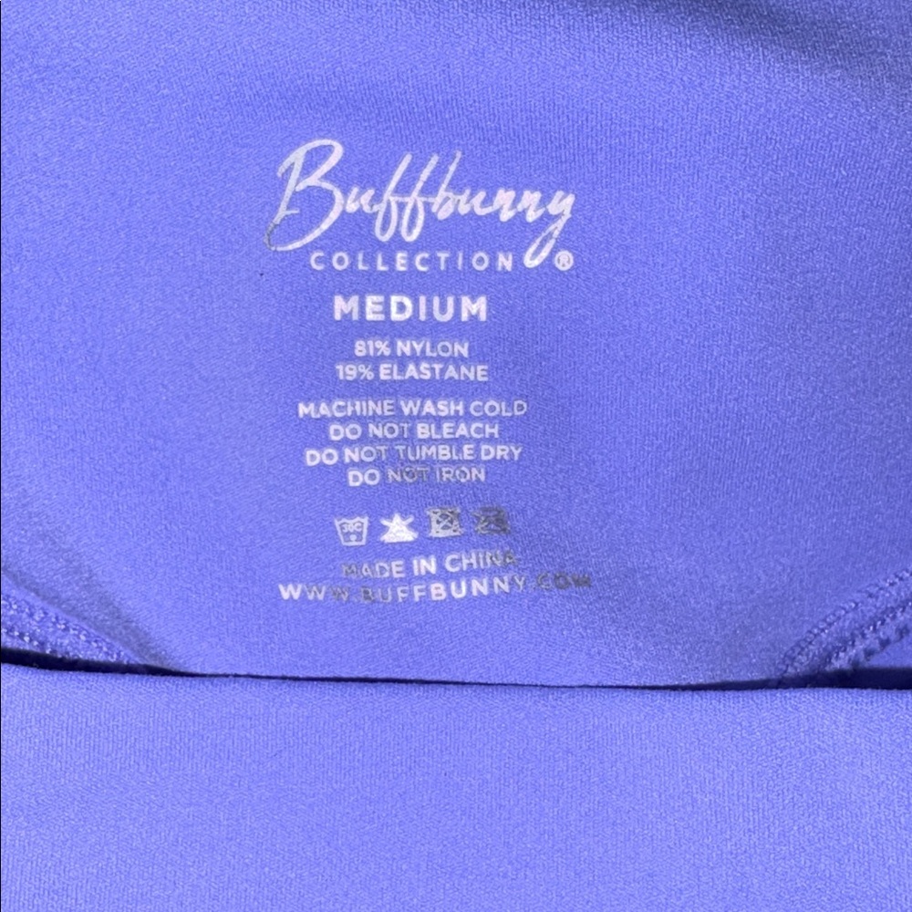 Buffbunny Collection Aggressive Scrunch Biker Shorts Blue Size M - Picture 5 of 5